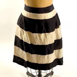 Loft raw silk skirt